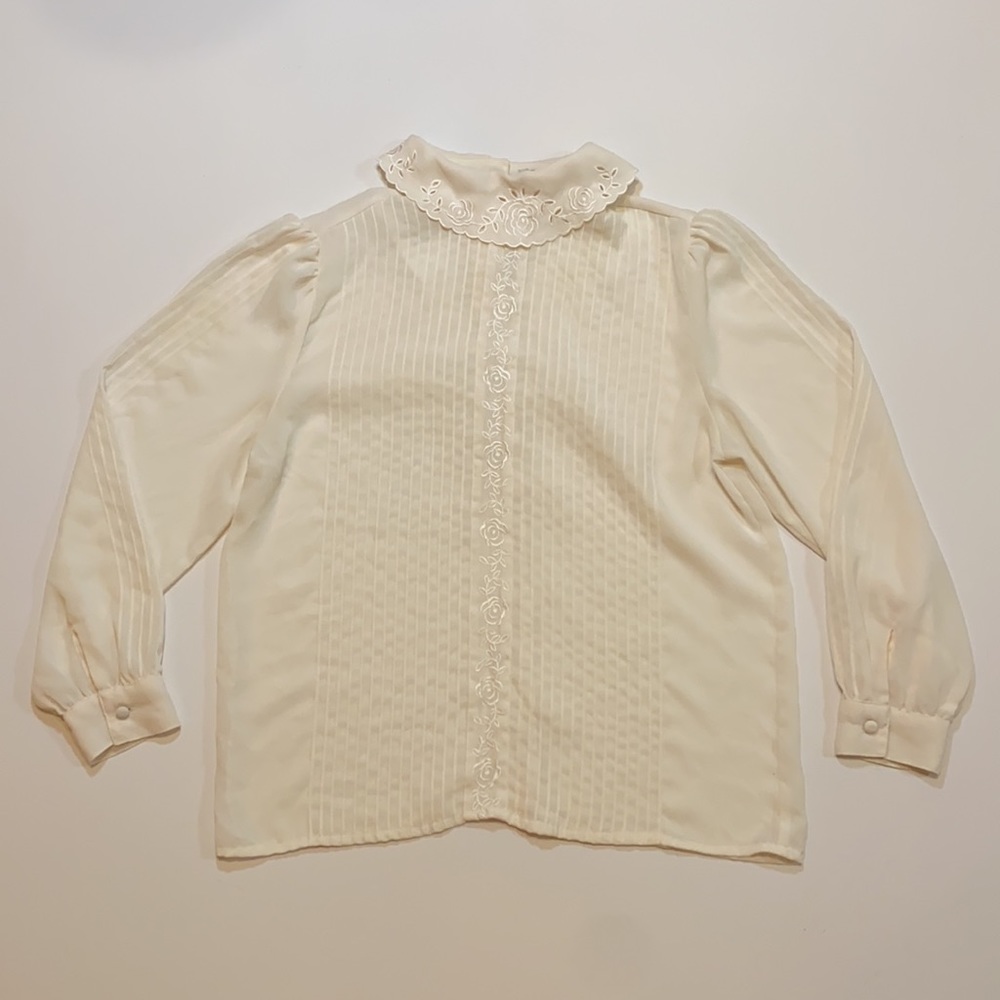 Vintage Victorian Style Karen Scott blouse - Picture 1 of 15